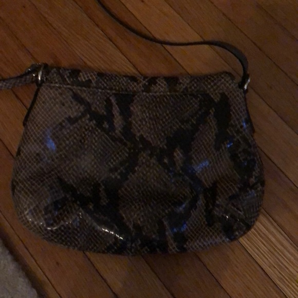 Coach Bags Coach Brownblack Embossed Leather Crossbody Poshmark